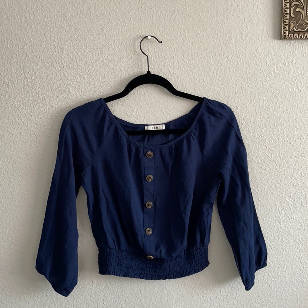 Navy blue blouse